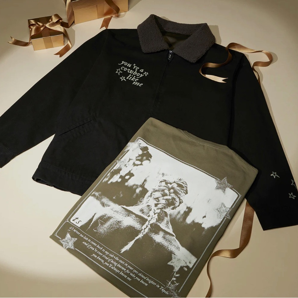 Taylor Swift Official Cowboy Like Me Work Jacket with Sherpa Collar - New In Bag